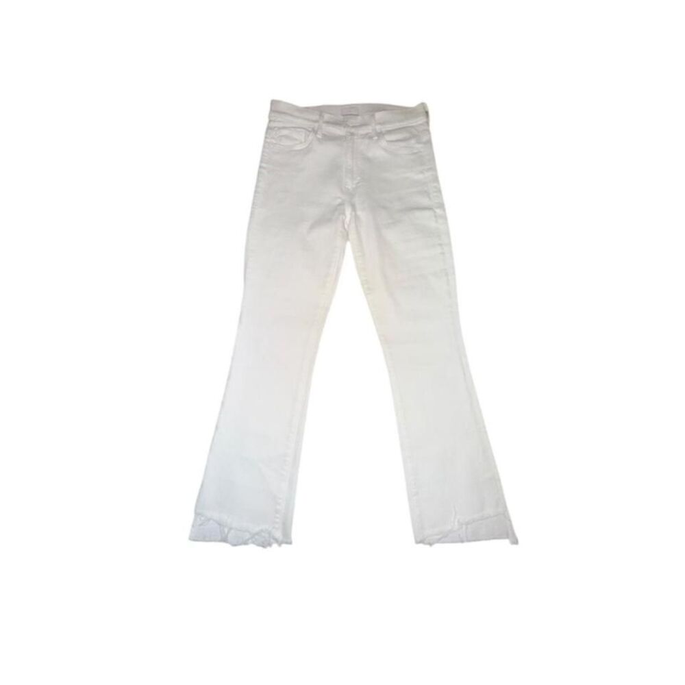 MOTHER White Ankle & Cropped Jeans